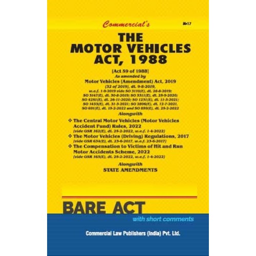 Commercial's The Motor Vehicles Act, 1988 Bare Act 2023